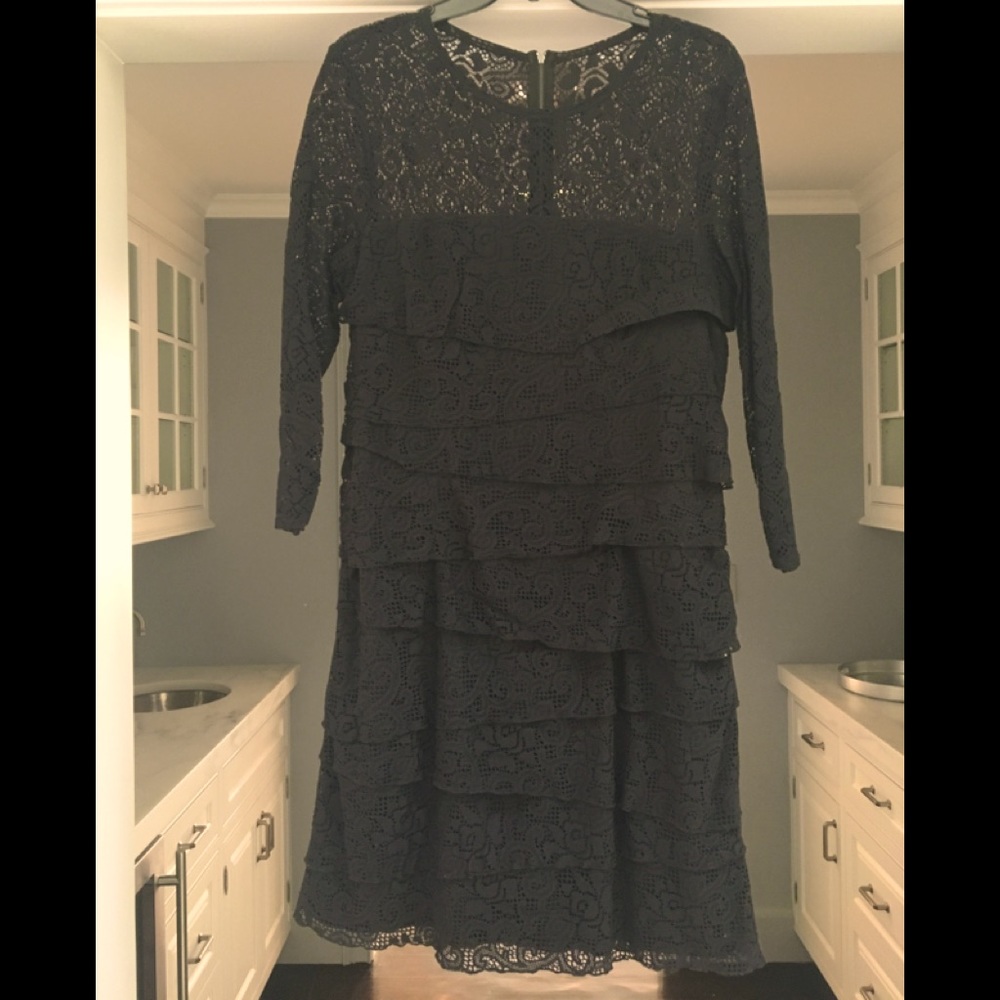 Chic Black Dress- Laundry by Shellli Segal Size 12